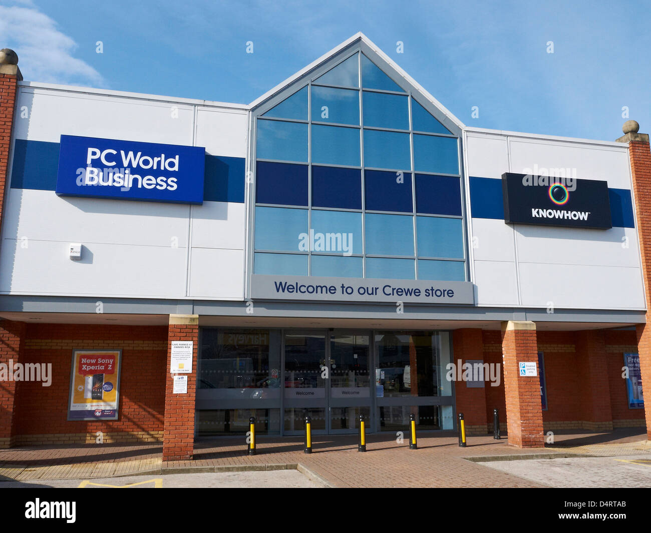 PC World business store à Crewe UK Banque D'Images