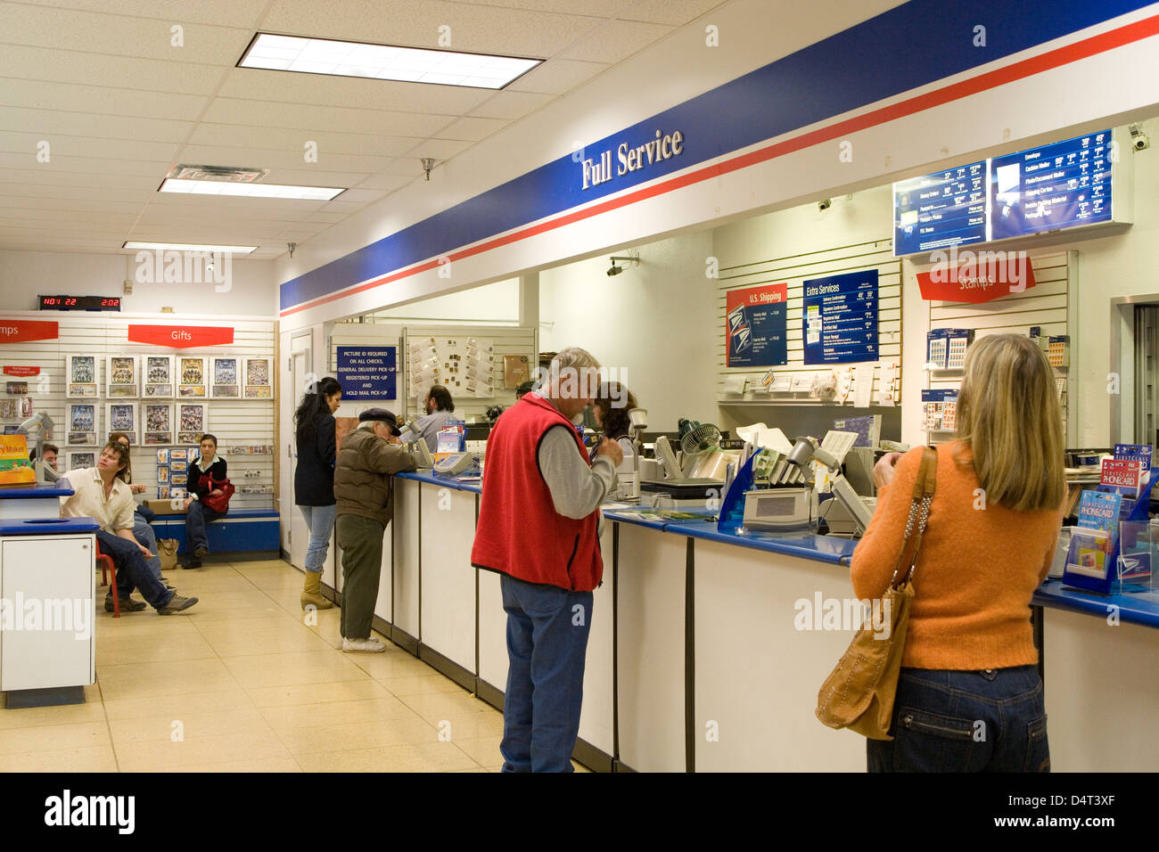 Santa Fe : US Postal service counter Banque D'Images
