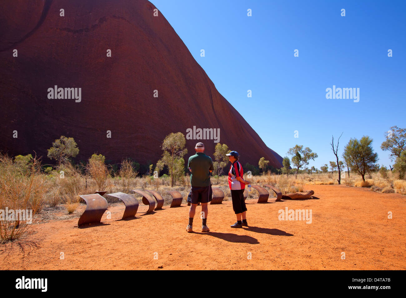 Centrale de l'Outback Australie Territoire du Nord paysages paysage outback Ayers Rock Uluru Banque D'Images