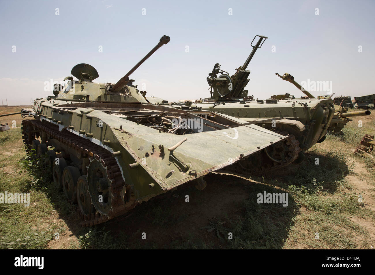 Kunduz, Afghanistan - vieux russe BMP-1 véhicule de combat d'infanterie. Banque D'Images