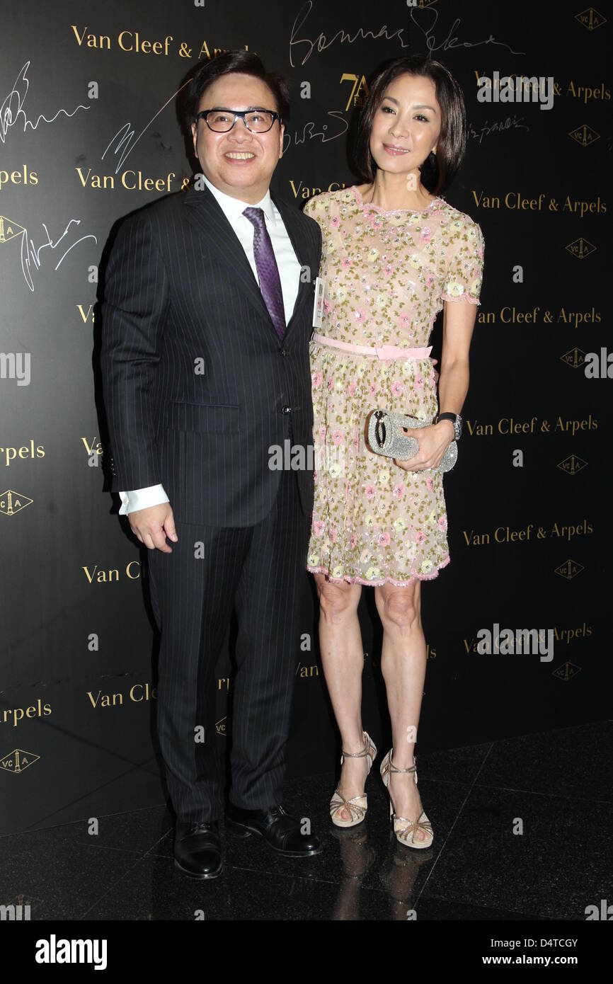 Michelle Yeoh est allé(e) à la 7e Asian Film Awards et a gagné l'Asie remarquable cinéaste à Hong Kong, Chine Le dimanche 17 mars 2013. Banque D'Images