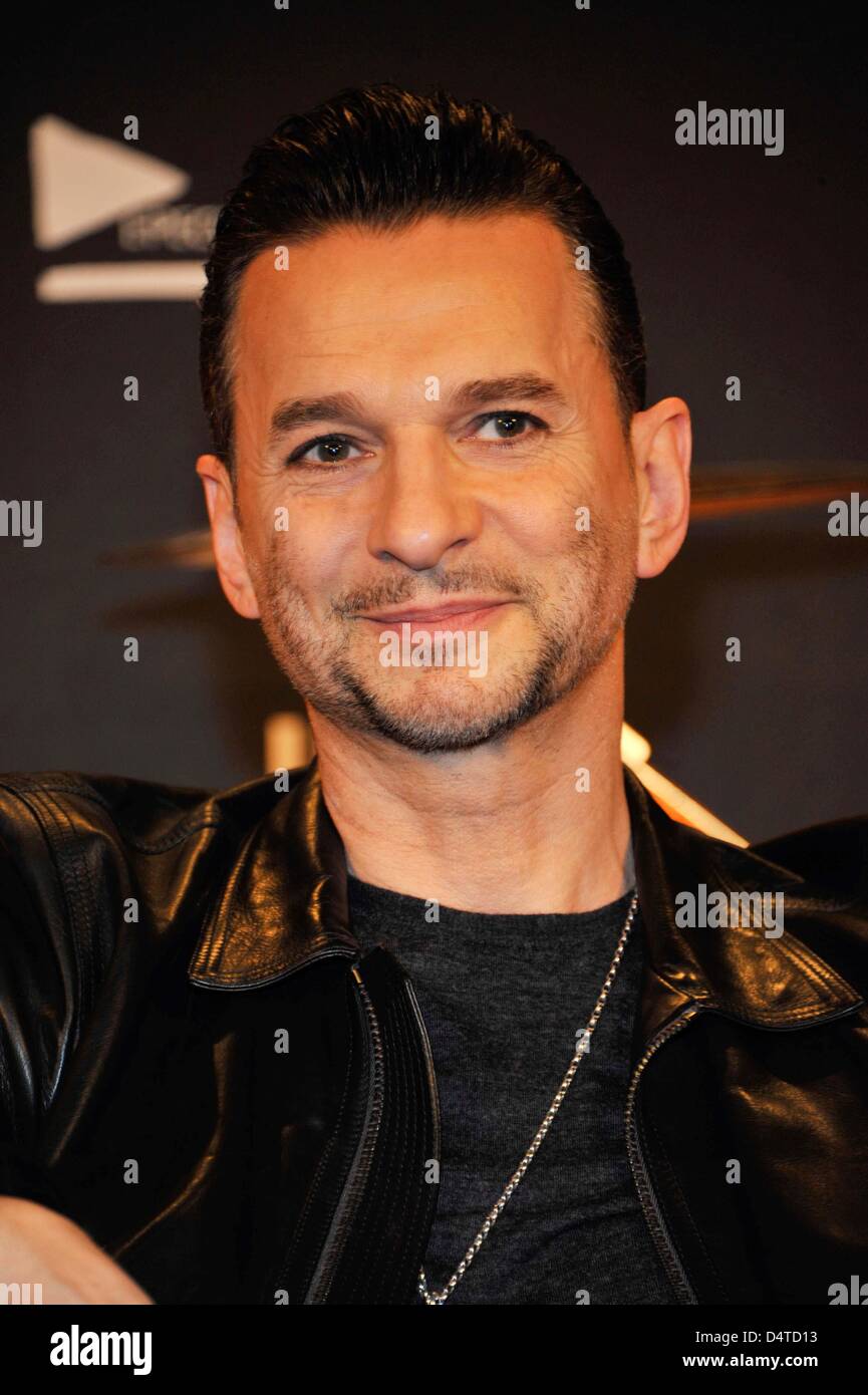 La bande de Dave Gahan Depeche Mode au cours d'une conférence de presse au  SoHo House à Berlin, le 18 mars 2013. Depeche Mode et Hublot ont annoncé  ensemble à Berlin le