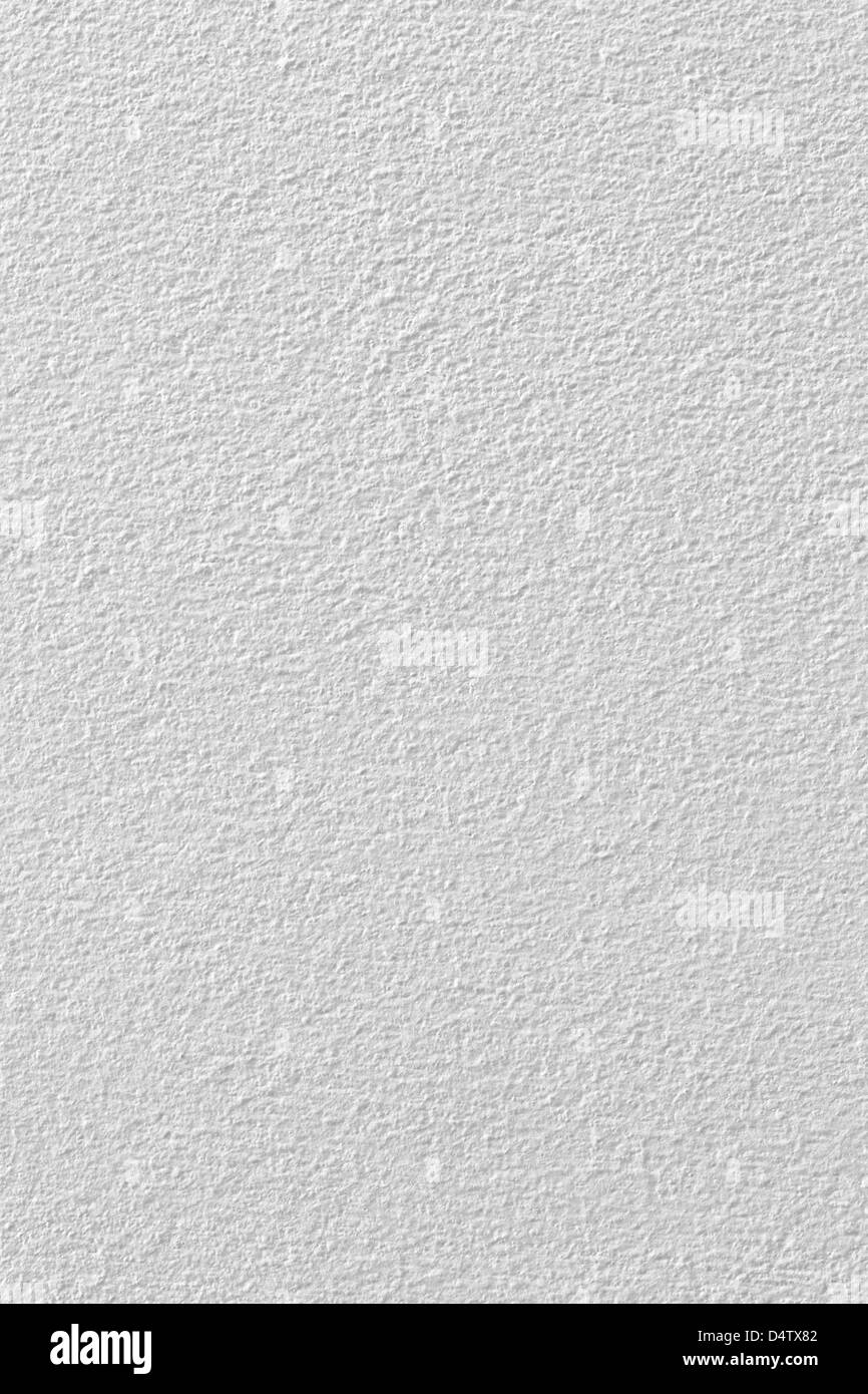 Couleur mur de béton peint en blanc Banque D'Images
