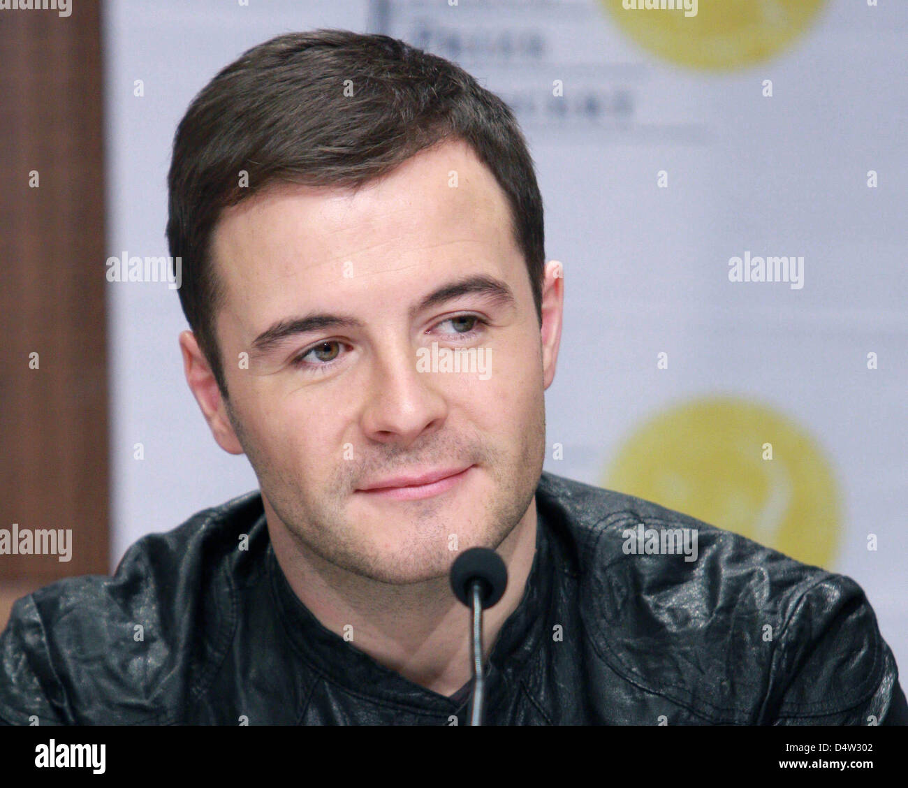 Shane Filan du boyband Westlife vu lors d'une conférence de presse à Oslo, Norvège, le 11 décembre 2009, avant le concert du Prix Nobel de la Paix à Oslo Spectrum le 11 décembre 2009. Le concert est organisé en l'honneur de la lauréate du Prix Nobel de la paix le président américain Obama. Photo : Albert Nieboer (Pays-Bas) Banque D'Images