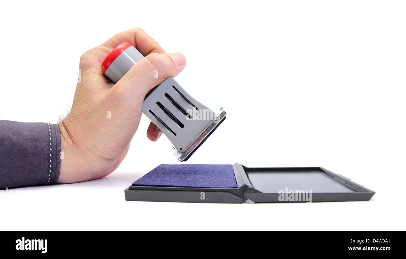 stamper encre Banque D'Images