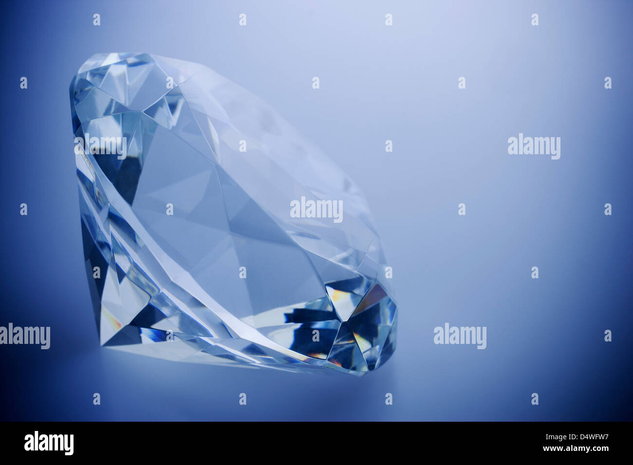 Close up of cut diamond Banque D'Images