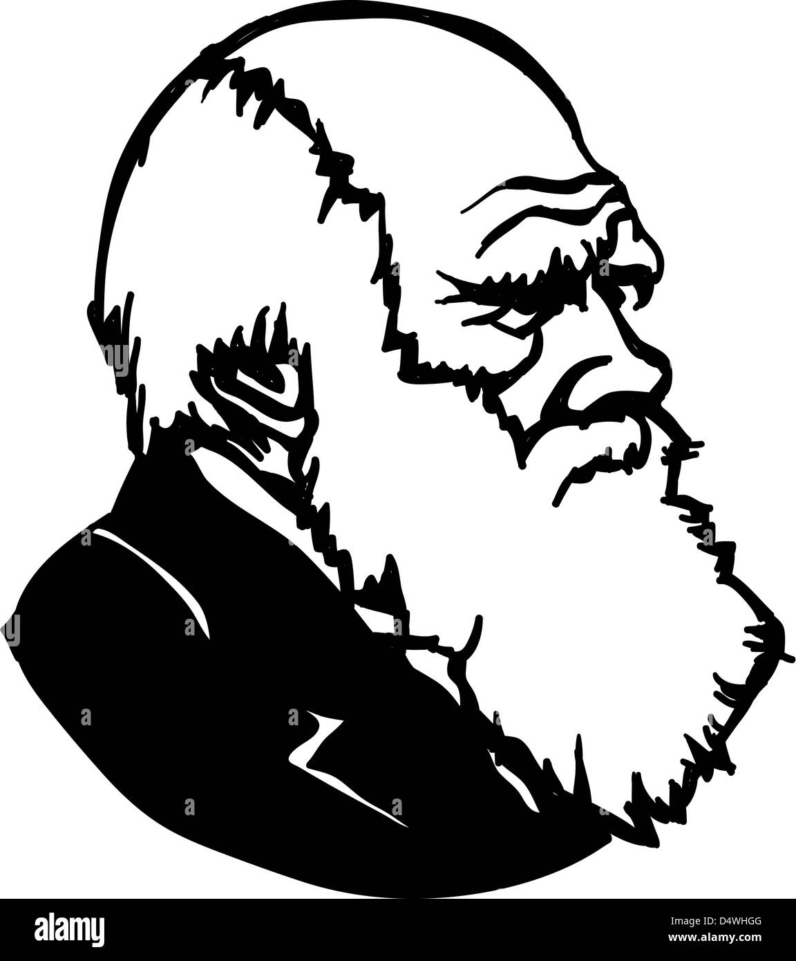 Robert Charles Darwin - un naturaliste anglais et scientifique Banque D'Images