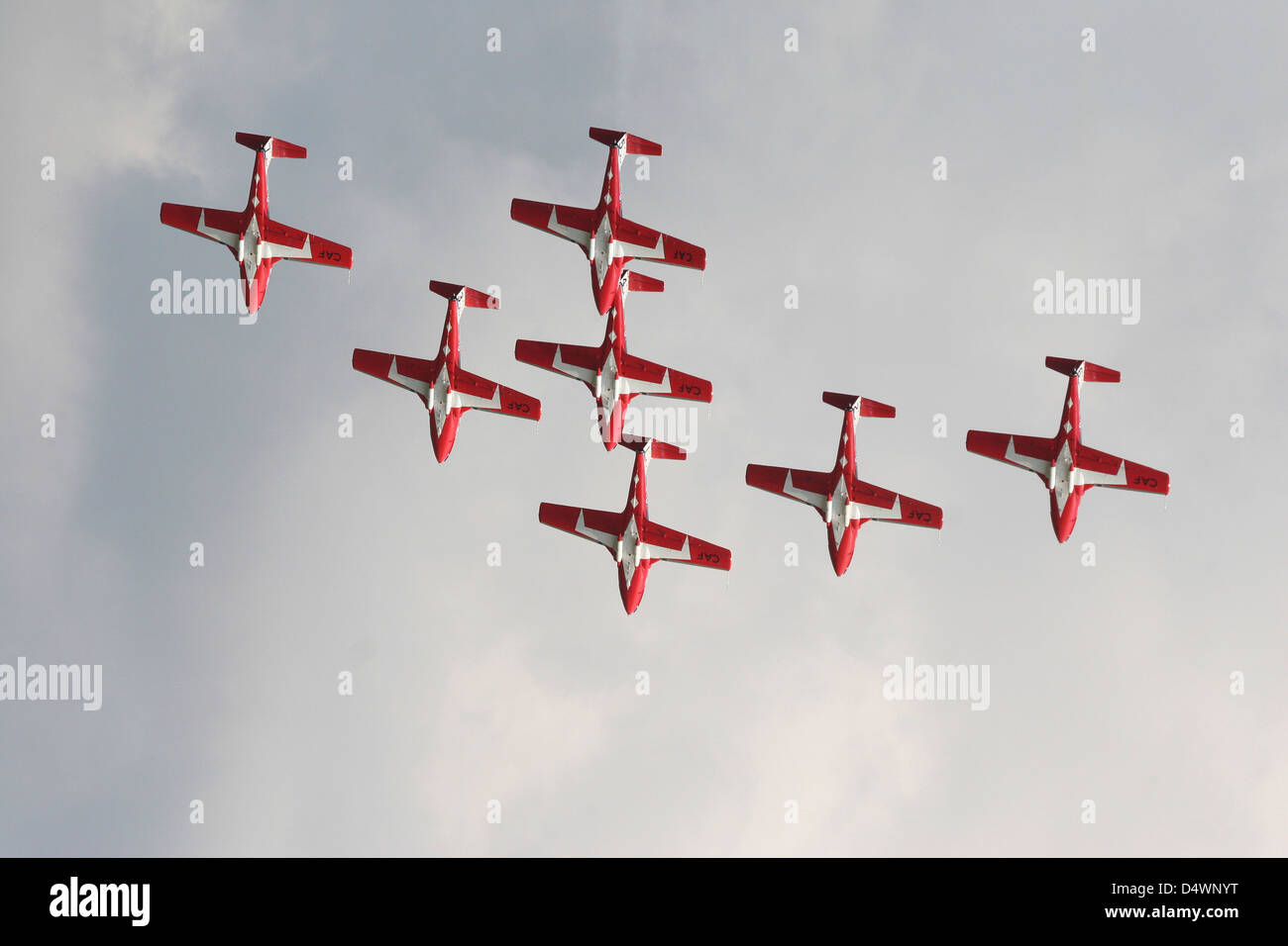 Le 431e Escadron de démonstration aérienne des Snowbirds de la Royal Canadian Air Force. Banque D'Images