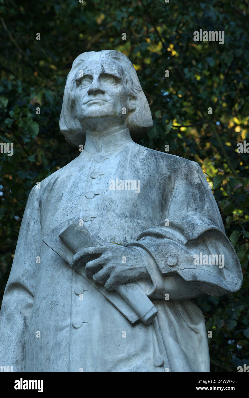 Weimar, Allemagne, monument du célèbre compositeur Franz Liszt Banque D'Images