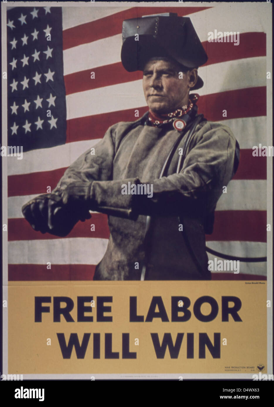 'Le travail libre va gagner," 1942 - 1945 Banque D'Images