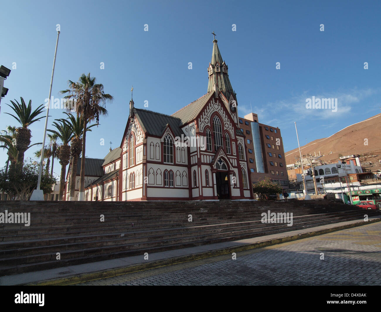 L'église de San Marcos de Arica, au Chili Banque D'Images