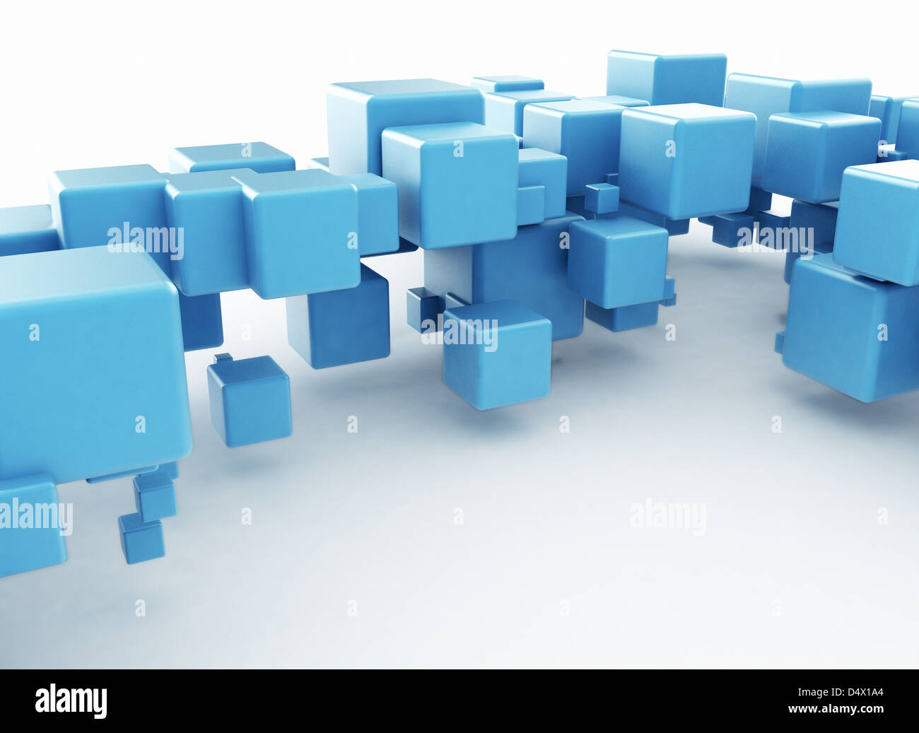 Résumé fond de blocs 3d Banque D'Images