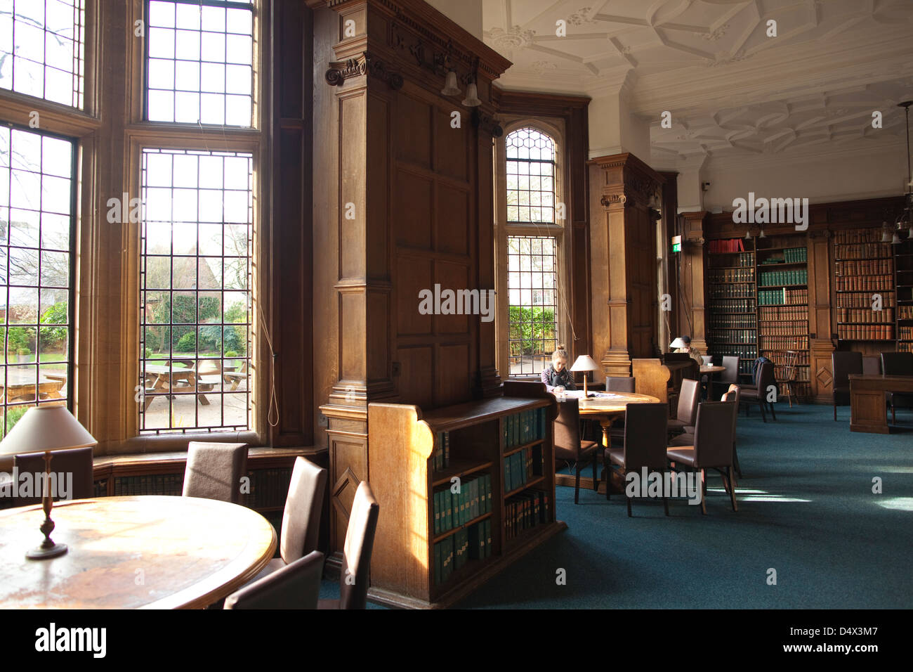 L'ancienne bibliothèque à l'Oxford Union Society, Frewin Cour, Oxford, England, UK Banque D'Images