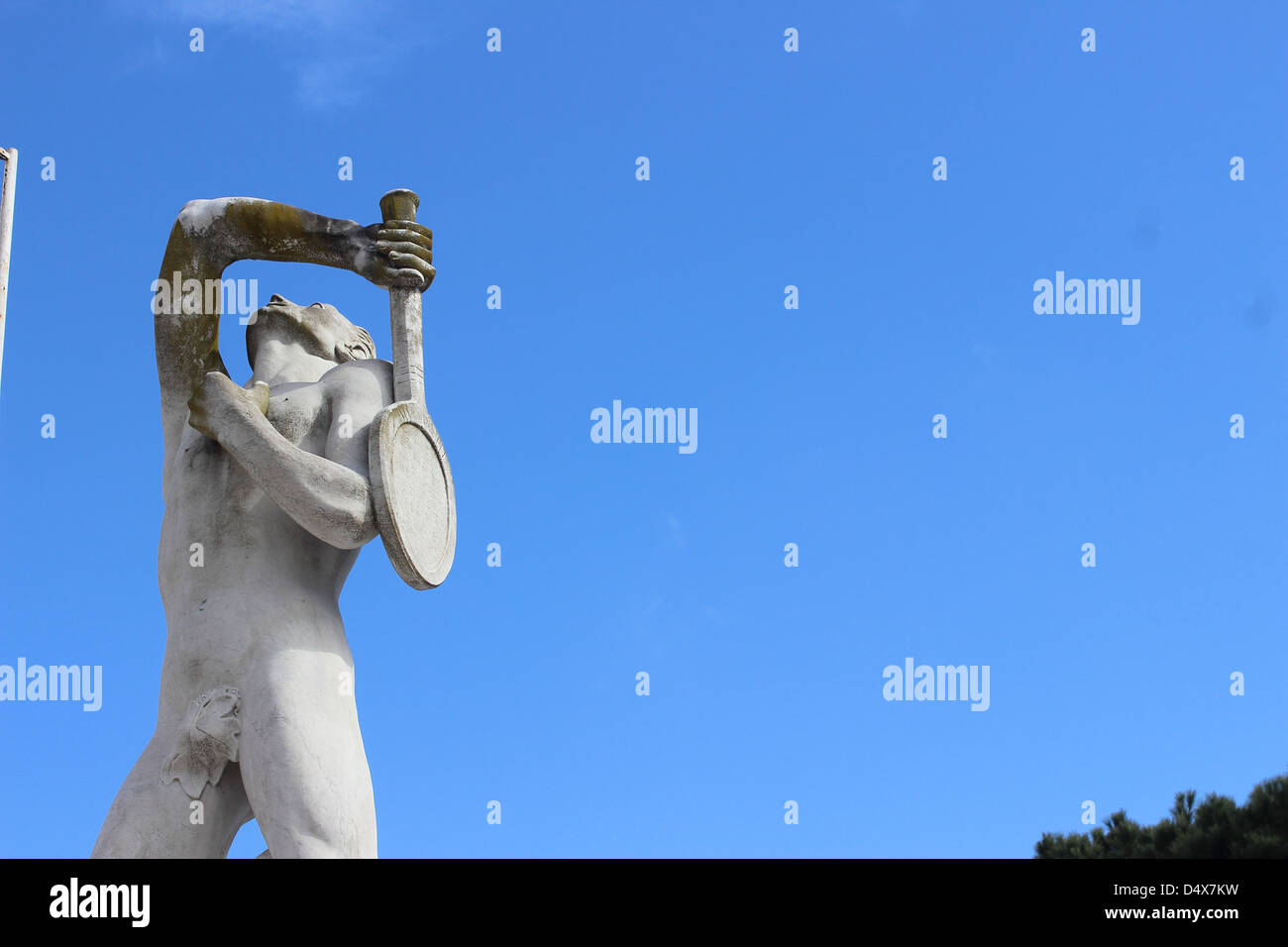Sport olympique statue Foro Italico - Rome - Banque D'Images