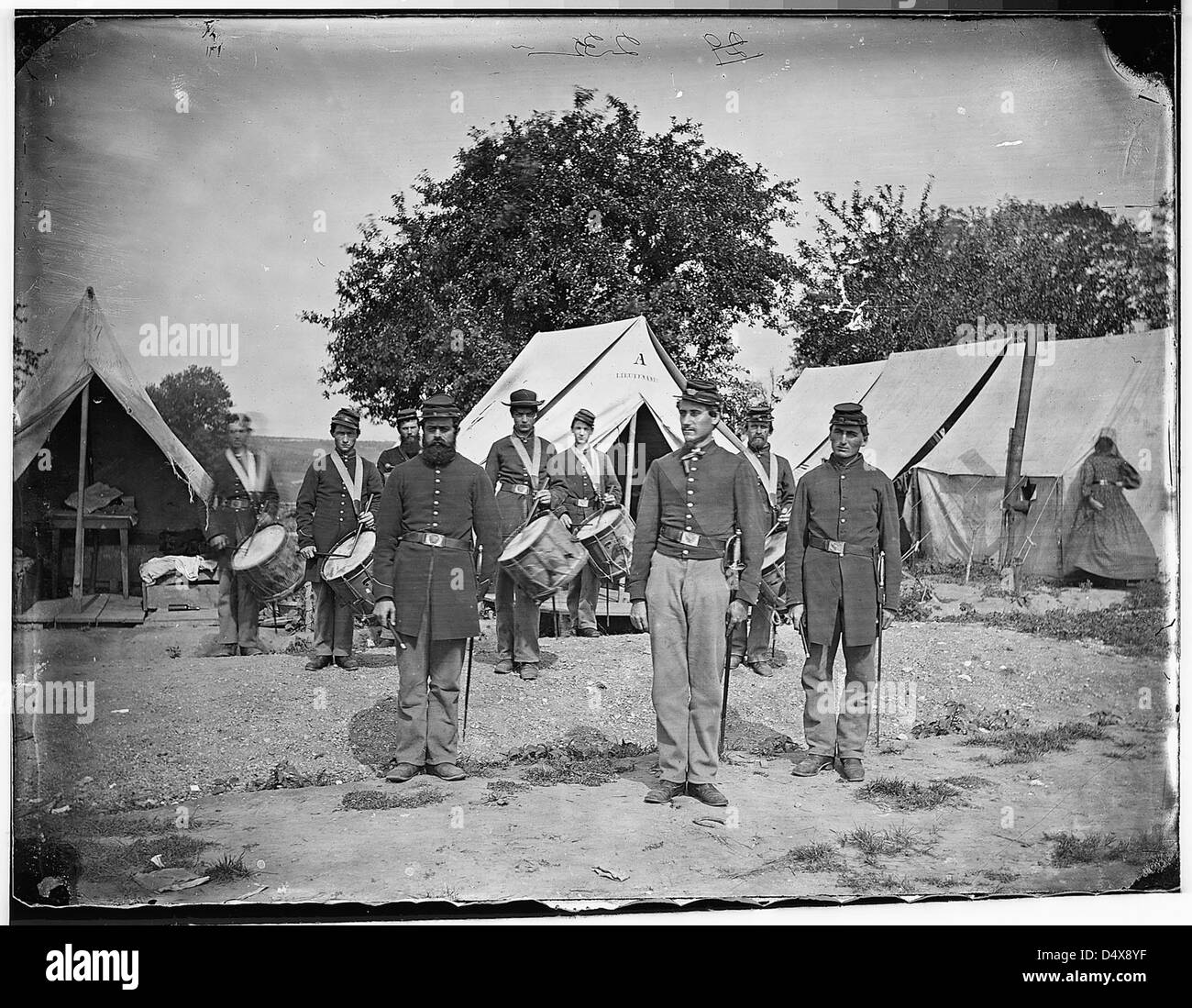 Drum Corps régimentaire Banque D'Images