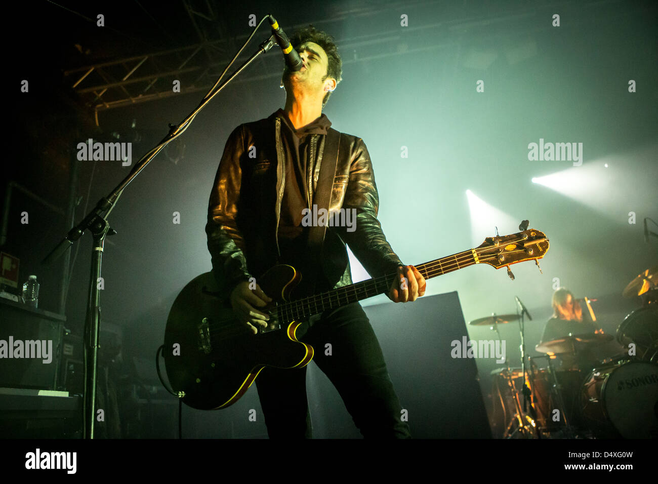 18 mars 2013 - Le Black Rebel Motorcycle Club, groupe de rock alternatif, il se produit au Magazzini Generali, Milan, Italie Banque D'Images