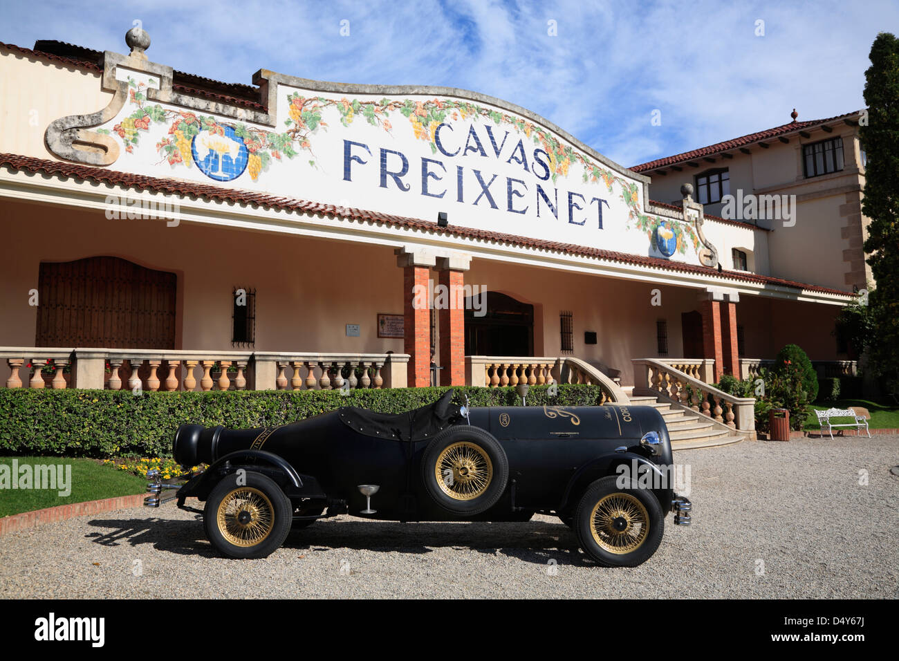 Cava Freixenet producteur Sant Sadurni de Anoia Penedes région près de Barcelone, Espagne Banque D'Images