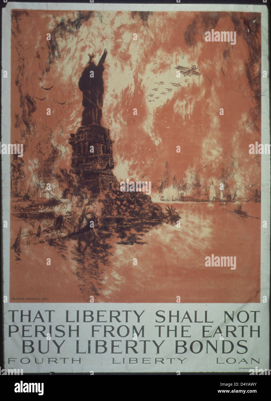 Cette liberté ne doit pas périr de la Terre : acheter la liberté des obligations. Quatrième prêt Liberty , ca. 1917 - ca. 1919 Banque D'Images