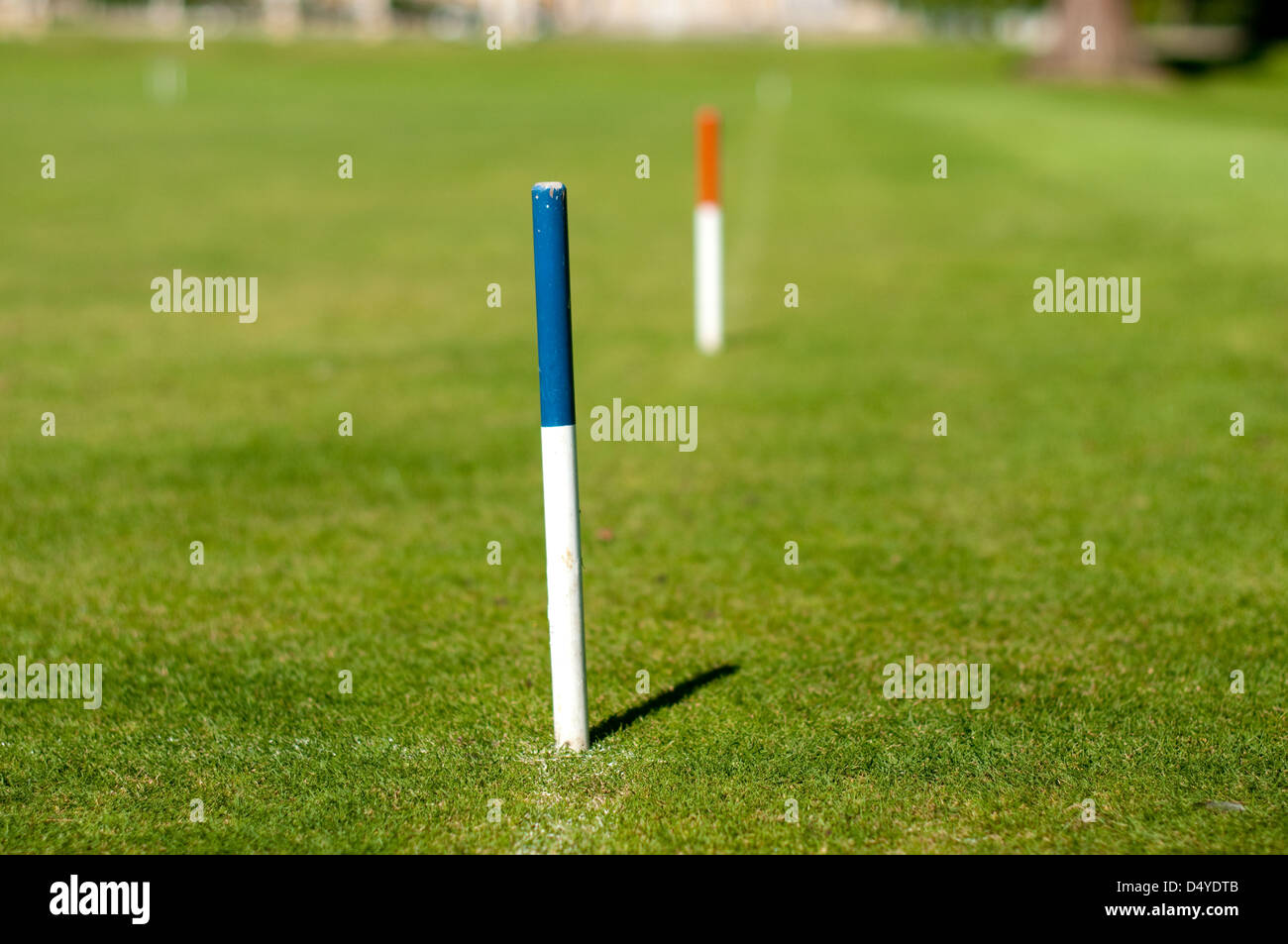 Le croquet au Wrest Park, Silsoe, Bedfordshire. Banque D'Images