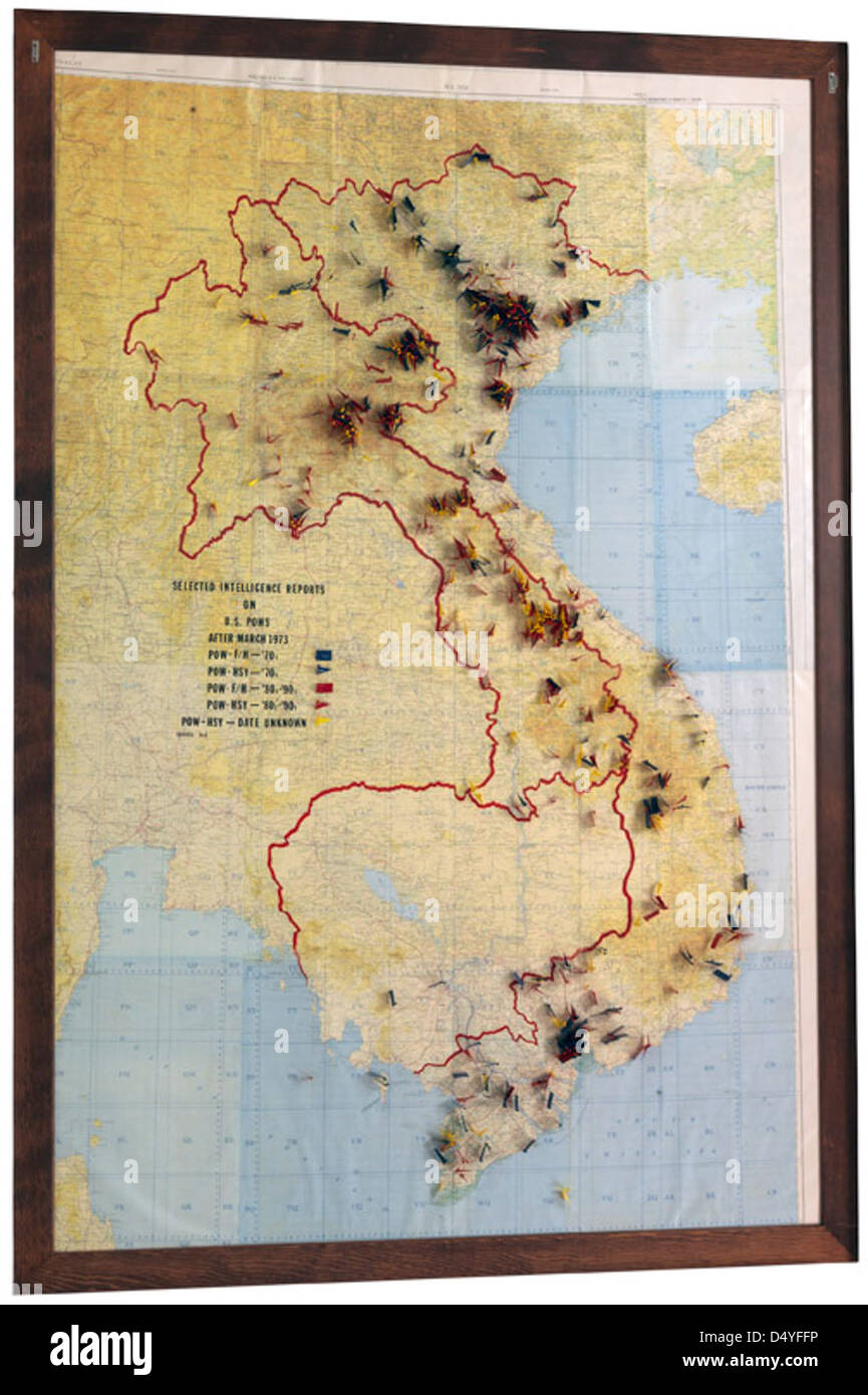 L'analyse de classification Plan de Vietnam, 1962 - 1992 Banque D'Images