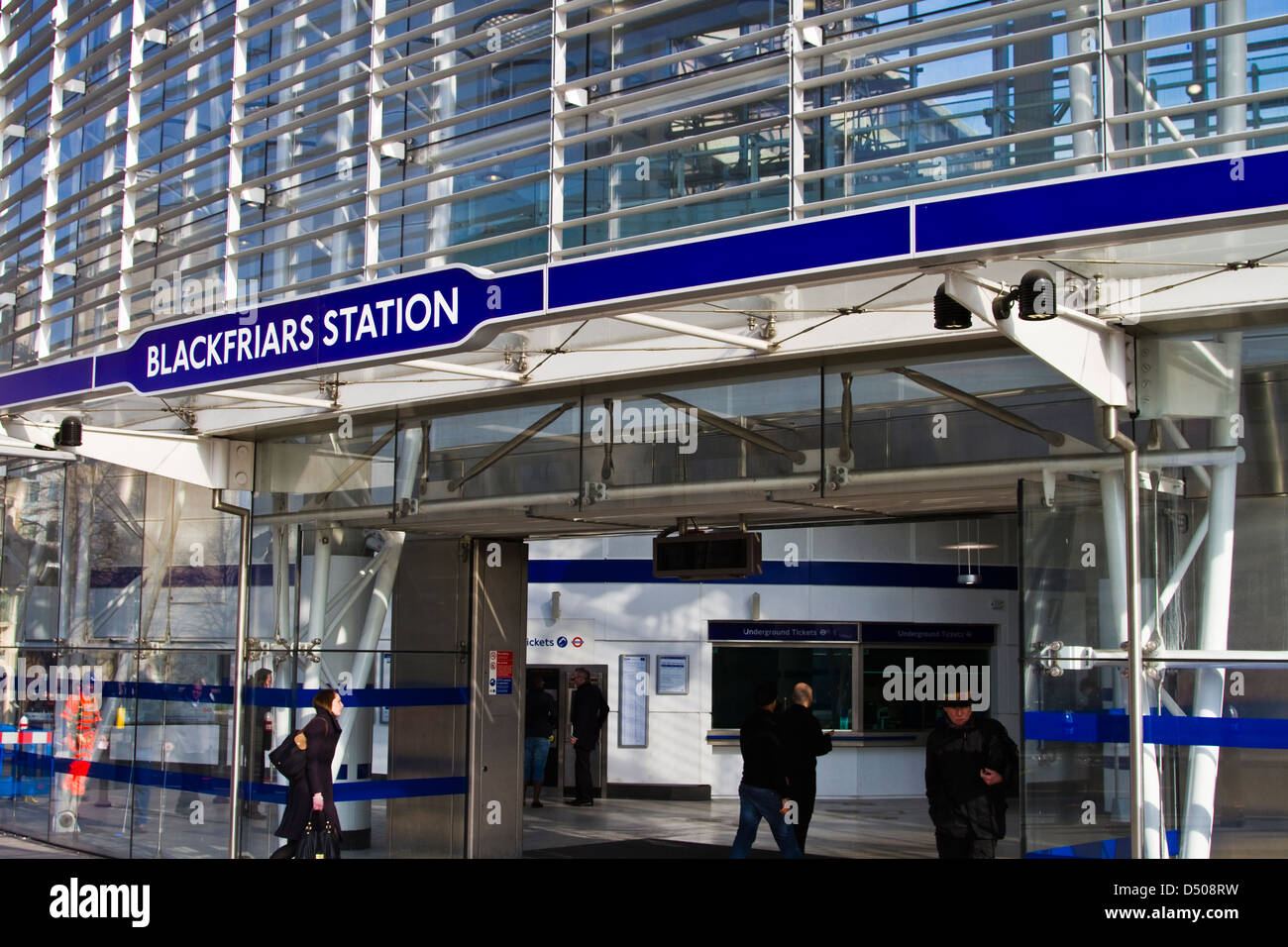 La gare de Blackfriars Banque D'Images