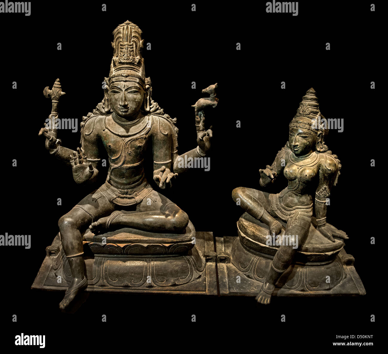 Umasahita 10e siècle annonce Sikkil Nagappattinam Bronze hindoue en Inde Banque D'Images