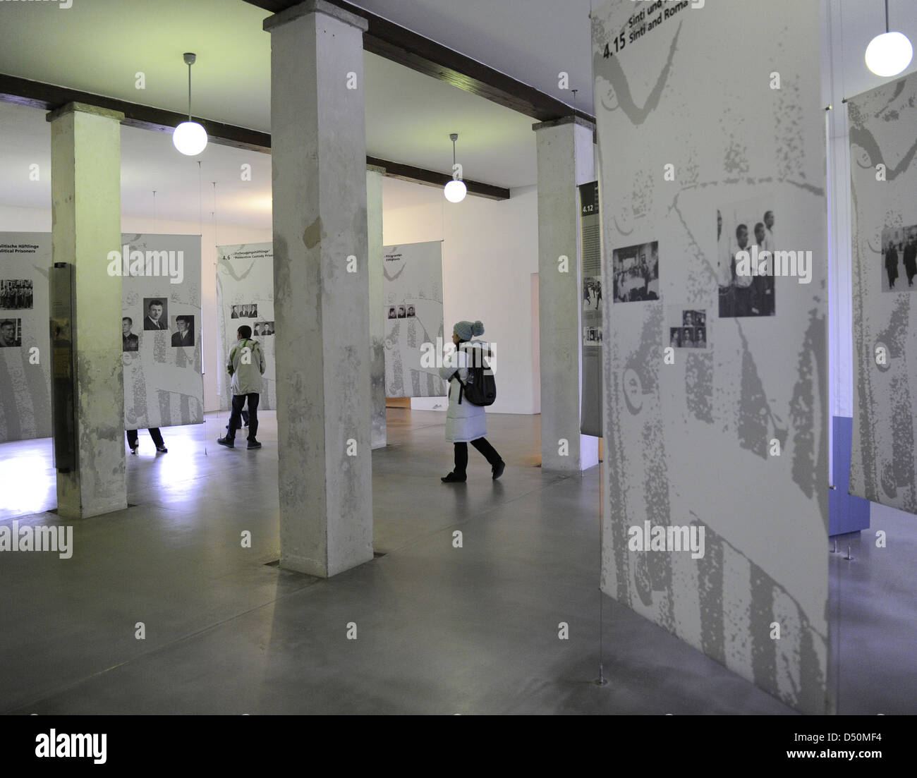Camp de concentration de Dachau. Camp de prisonniers nazis a ouvert ses portes en 1933. Intérieur de la Chapelle du Musée. L'Allemagne. Banque D'Images