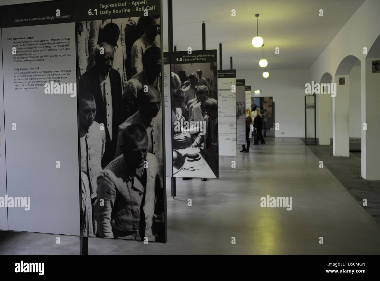 Camp de concentration de Dachau. Camp de prisonniers nazis a ouvert ses portes en 1933. Intérieur de la Chapelle du Musée. L'Allemagne. Banque D'Images