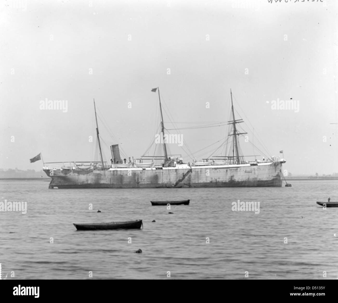 Le « Silvertown » était un navire de pose de câbles spécialisé, conçu pour la pose de câbles sous-marins. Il a joué un rôle important dans le développement des réseaux de communication et fait partie de la collection du Musée maritime national. Banque D'Images
