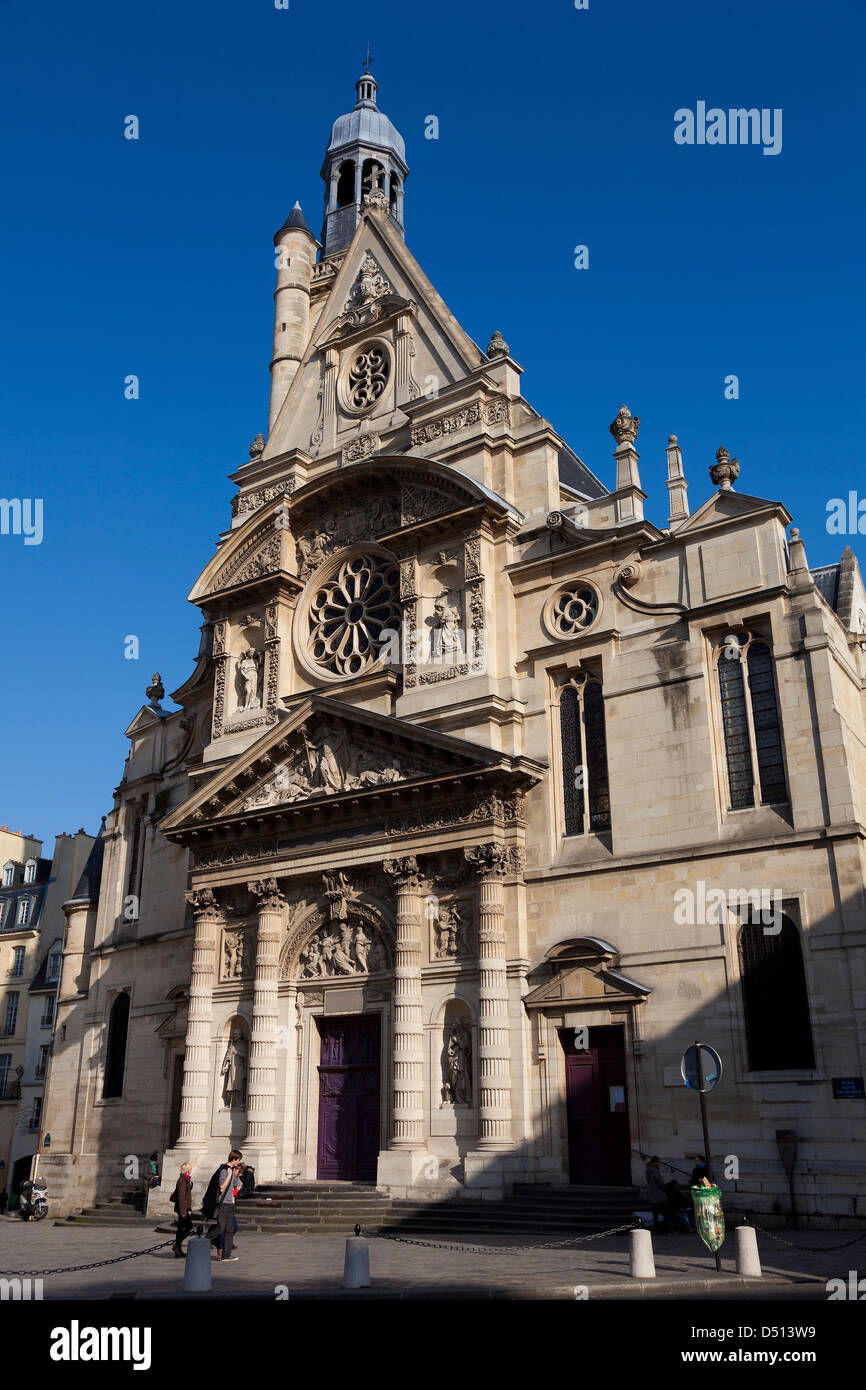 Eglise Saint Etienne du mont, Paris, Ile de France, France Banque D'Images