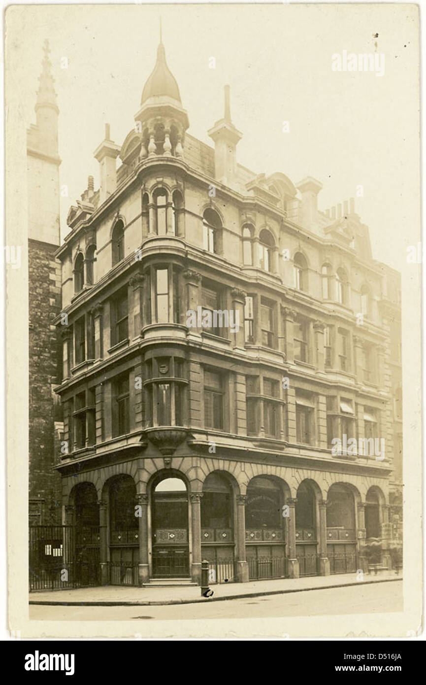 Le bureau de Clan Lines à Londres, représenté sur cette photographie, fait partie de la collection du National maritime Museum. Il reflète l'histoire du commerce maritime et de la compagnie maritime Clan Lines. Banque D'Images