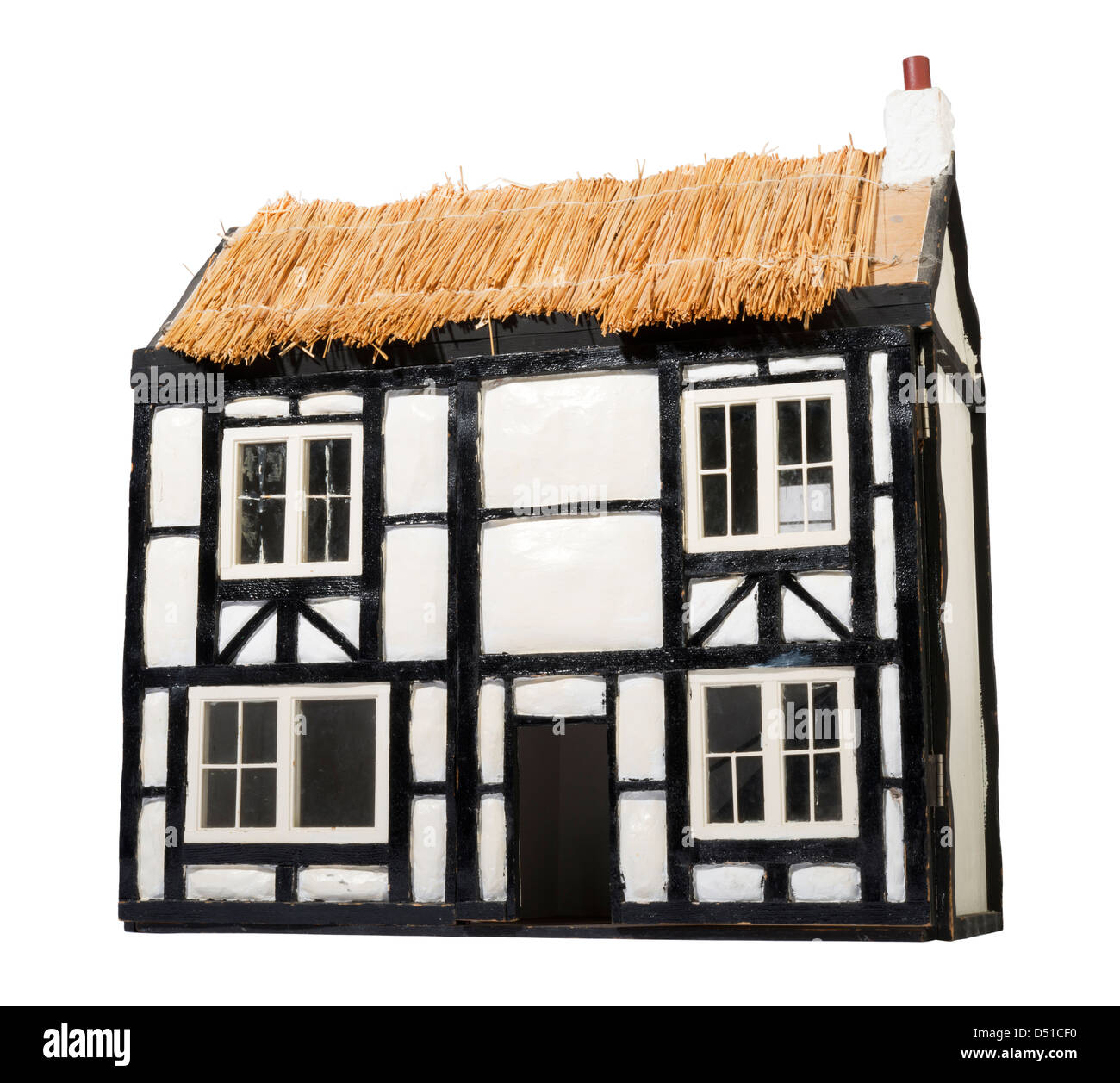 Toit de chaume dolls house Banque D'Images