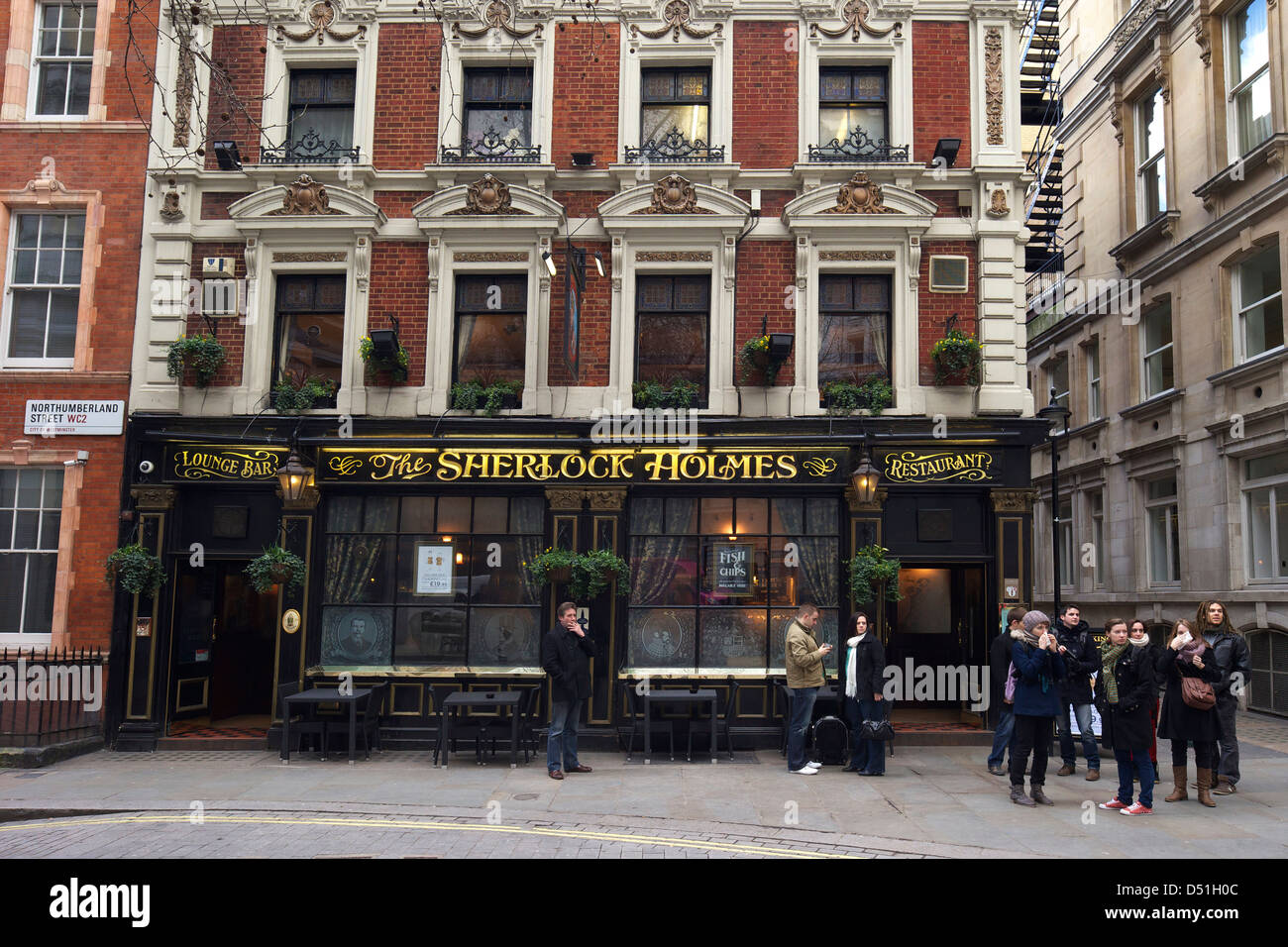 Sherlock Holmes Pub et Restaurant, Northumberland Street, Westminster, London, England, UK, FR Banque D'Images