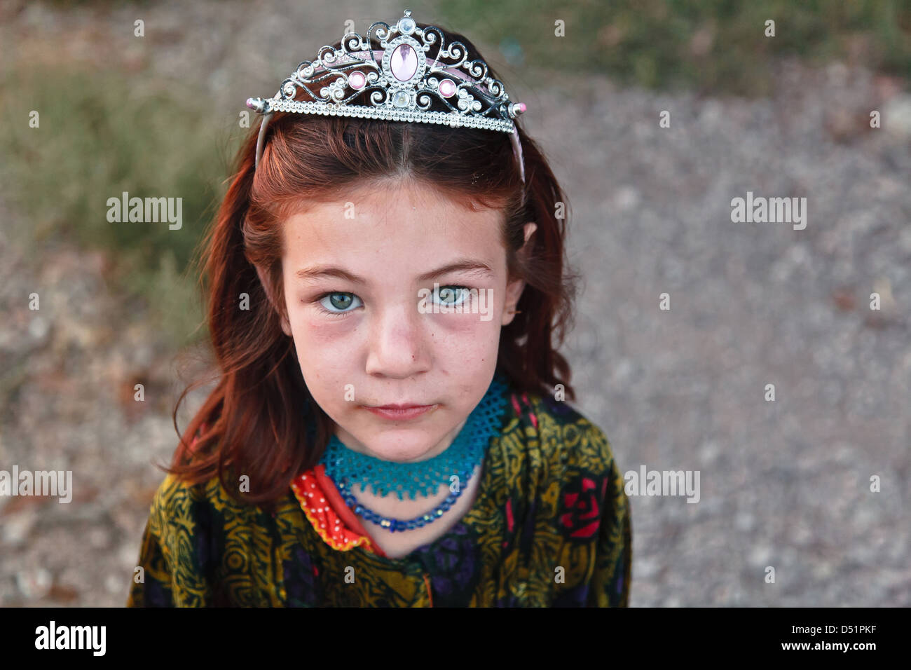 Fille afghane réfugié en Iran Banque D'Images