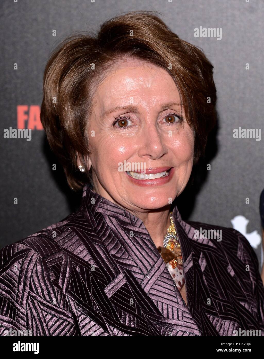 New York, USA. 21 mars 2013. Nancy Pelosi, au niveau des arrivées pour l'AUTOMNE À LA GRÂCE Première, Time Warner Center, New York, NY Le 21 mars 2013. Photo par : Eli Winston/Everett Collection/Alamy Live News Banque D'Images