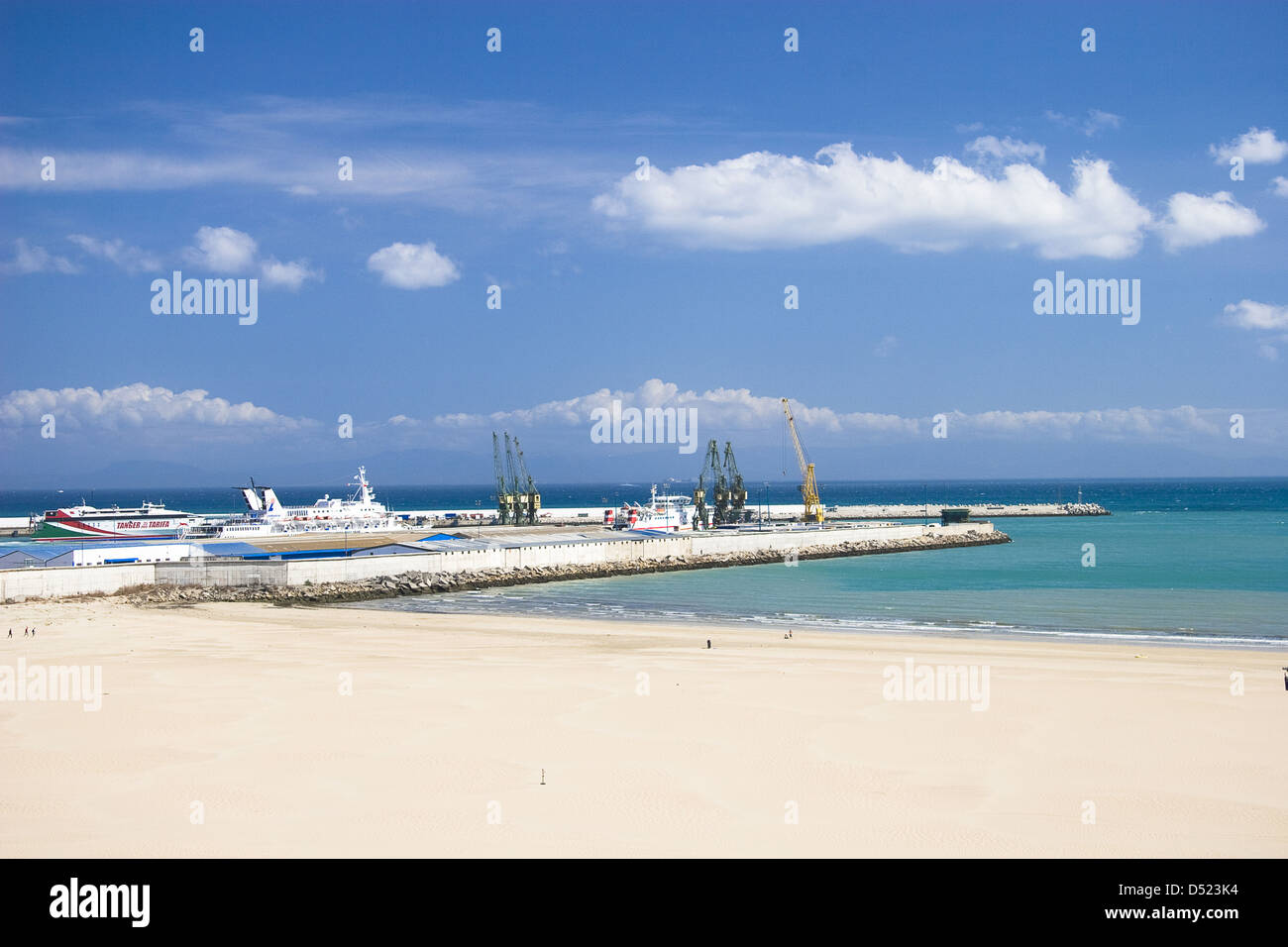 Port de Tanger Banque D'Images