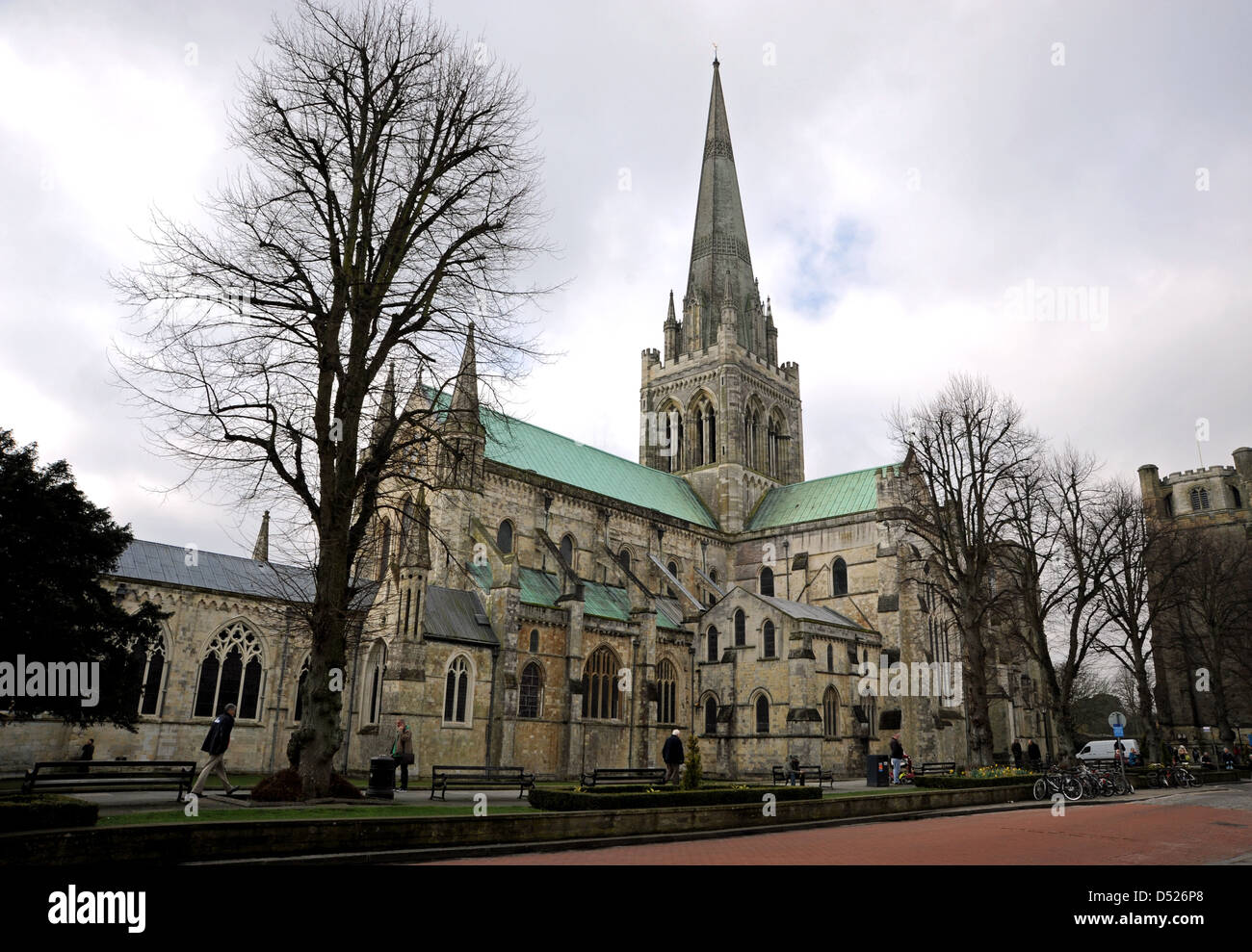 La Cathédrale de Chichester dans le West Sussex UK Banque D'Images