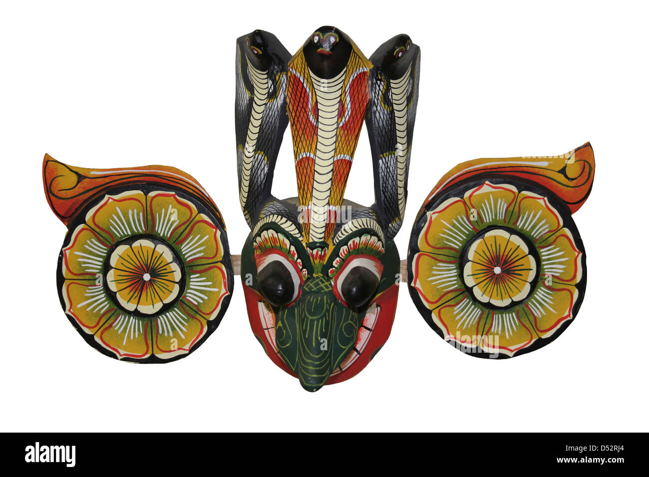 Masque de démon Gara Sri-lankais, Yaka Gara Banque D'Images