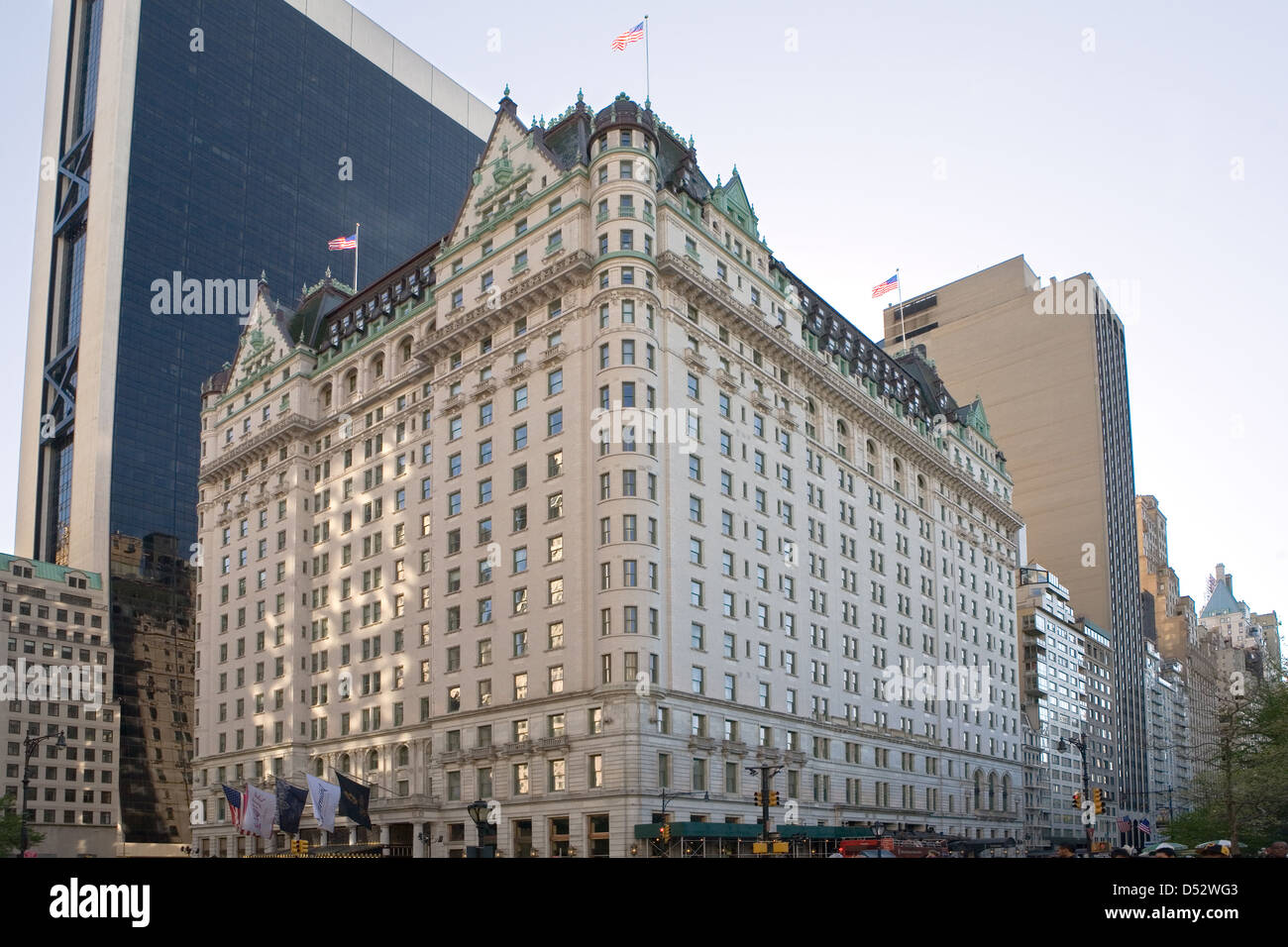 La ville de New York, USA, le luxueux hôtel Le Plaza Banque D'Images