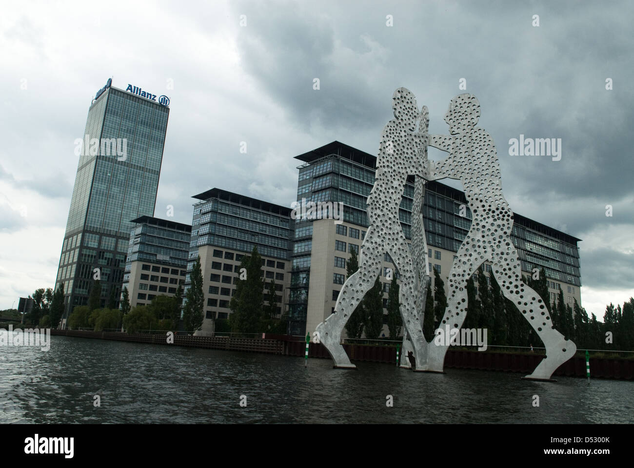 Berlin, la Spree, riverside Banque D'Images