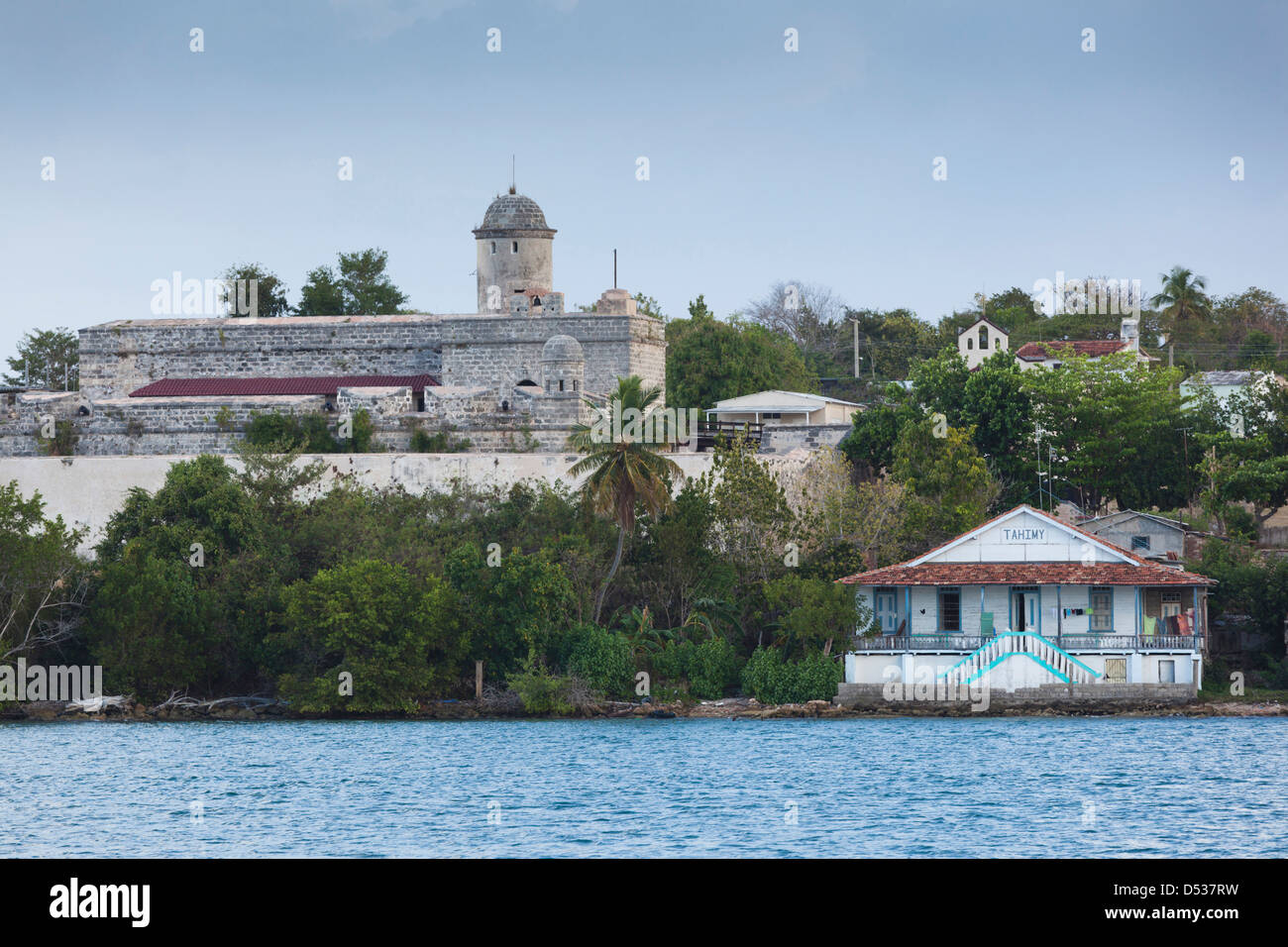 Cuba, Cienfuegos, Cienfuegos Province, Castillo de Jagua, forteresse du 18ème siècle, Bahia de Cienfuegos Banque D'Images