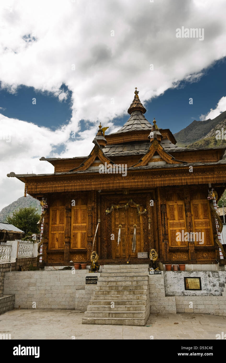 Temple de l'hindouisme dans les Himalaya mountain Banque D'Images