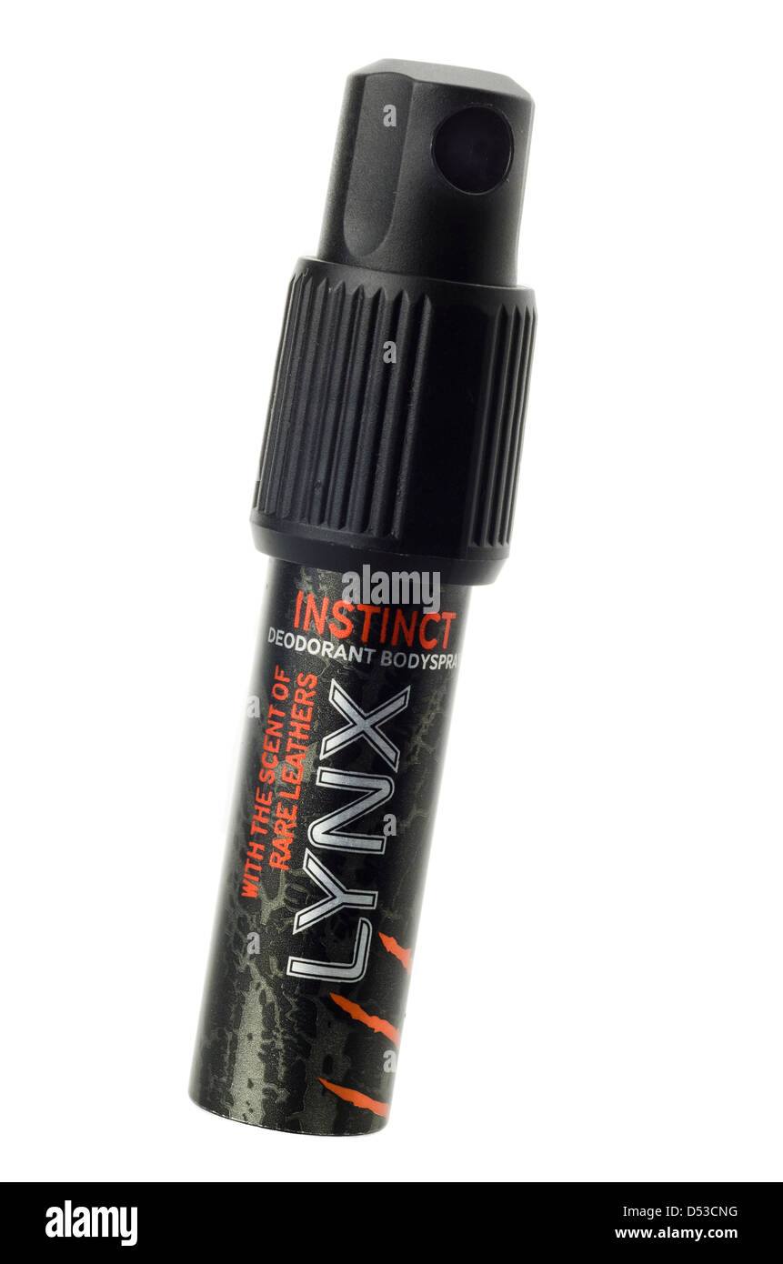 Format de poche Balle Lynx Déodorant spray Corps Photo Stock - Alamy