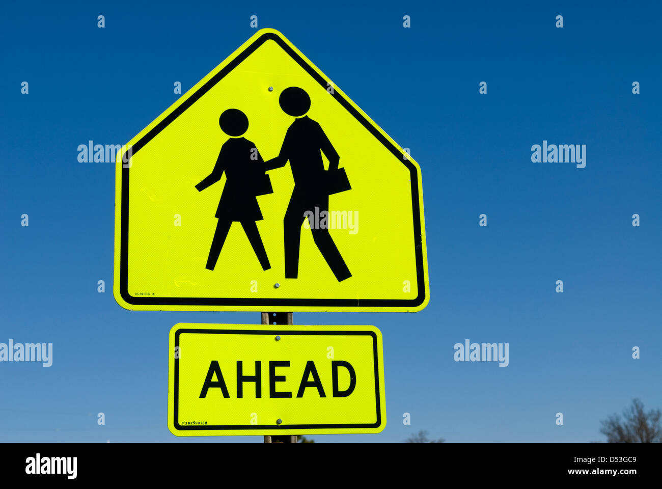 Passage pour piétons avant de signer aux Etats-Unis. Banque D'Images