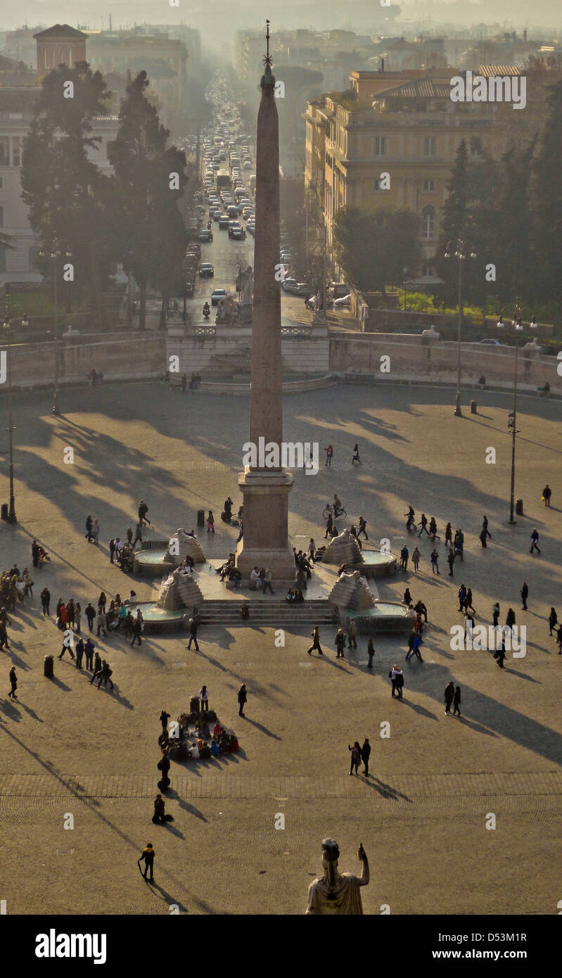Piazza del Popolo, Rome, Italie Banque D'Images