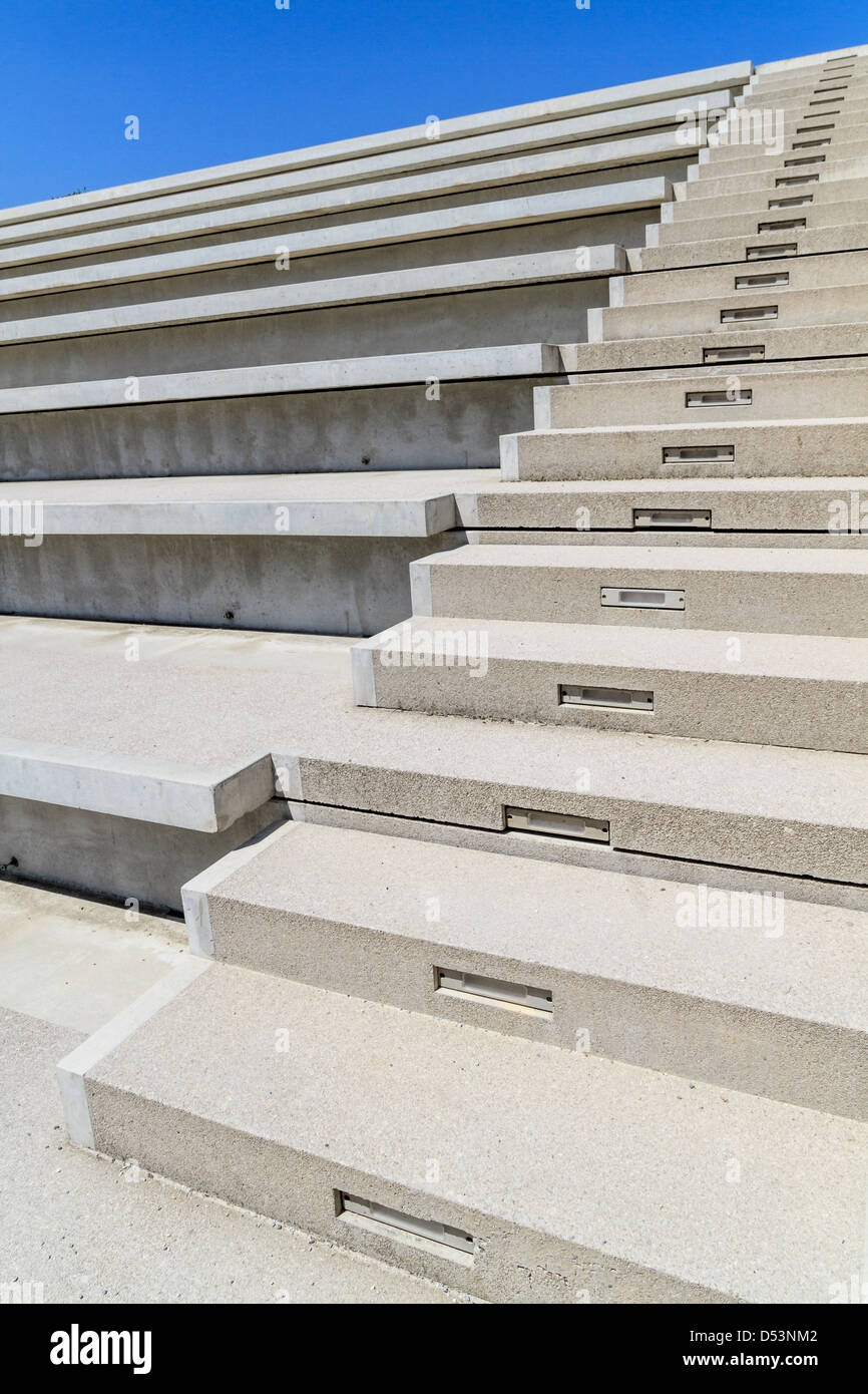Escaliers amphithéâtre moderne Banque D'Images