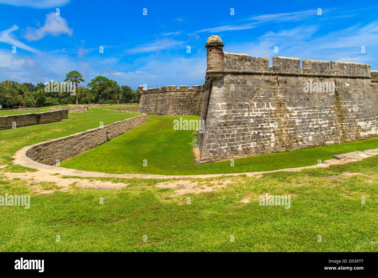 Fort Saint Augustin, Castillo de San Marcos National Monument, en Floride Banque D'Images