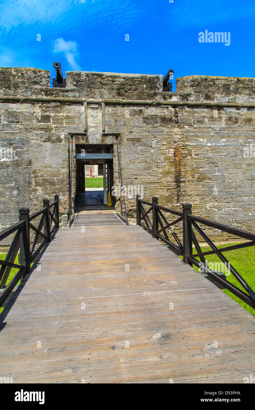 Fort Saint Augustin, Castillo de San Marcos National Monument, en Floride Banque D'Images