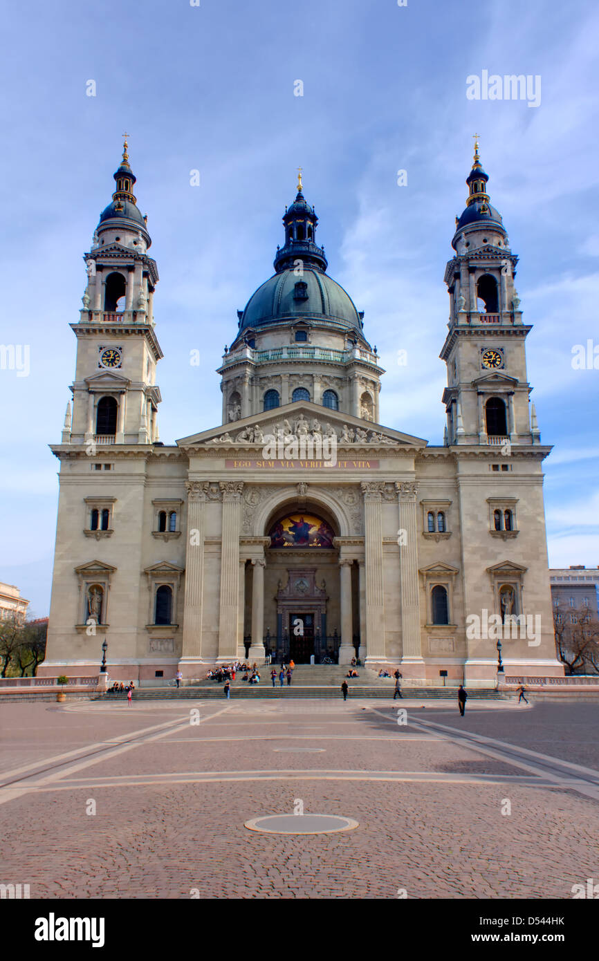 Le Szent Istvan (St Stephens) Basilique Budapest Hongrie Banque D'Images