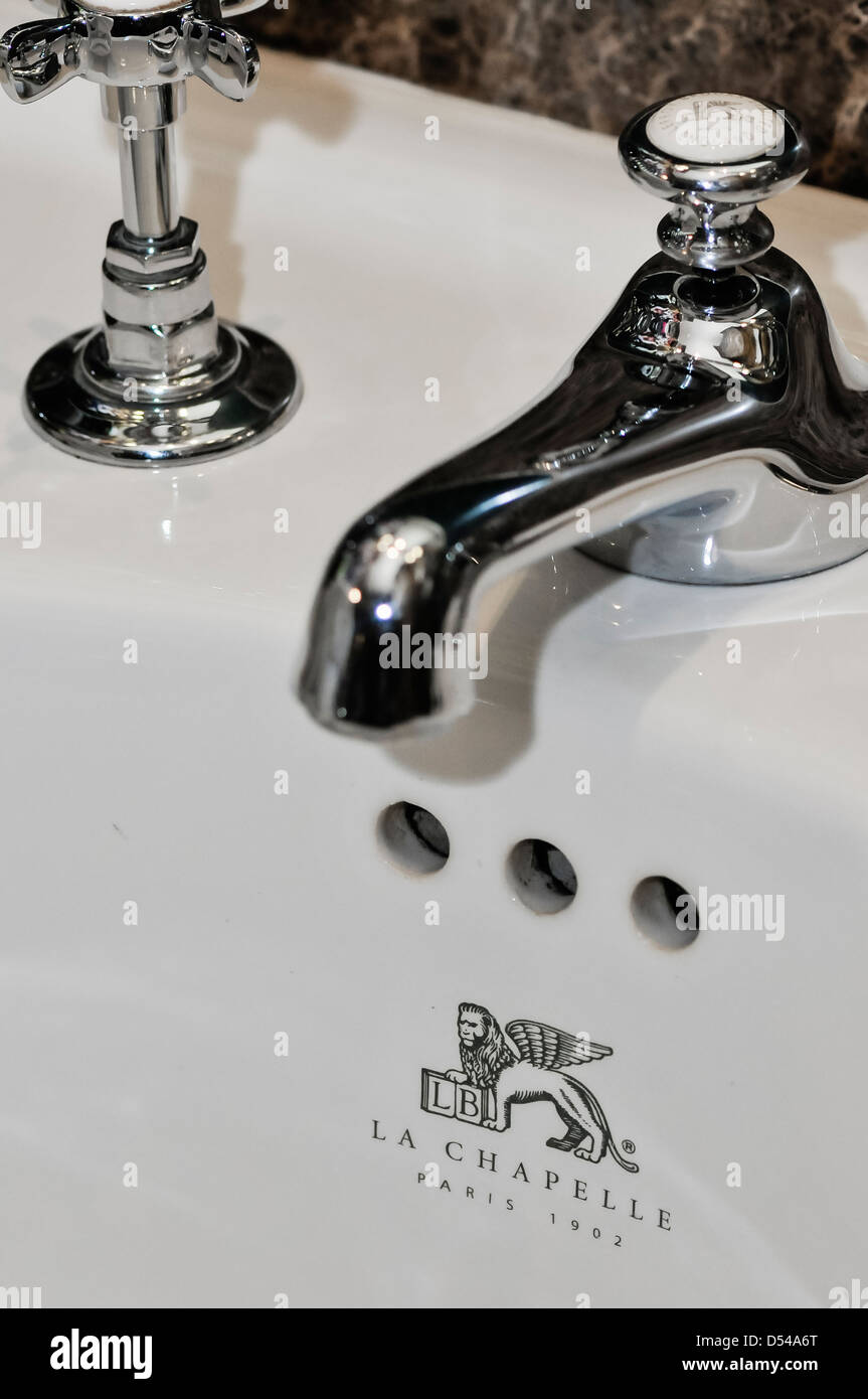 Lefroy Brooks La Chapelle l'évier et le robinet agencement Banque D'Images